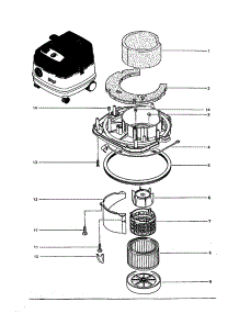 Sq10gallon Filter parts for Wap Vacuum SQ10GALLON from AppliancePartsPros.com