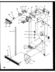 Refrigerator / Freezer Controls And Cabinet Parts parts for Amana Side-By-Side Refrigerator SQD22NBW-P1162412WW from AppliancePartsPros.com