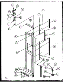 Freezer Door parts for Amana Side-By-Side Refrigerator SQD25MB3E-P1153404WE from AppliancePartsPros.com