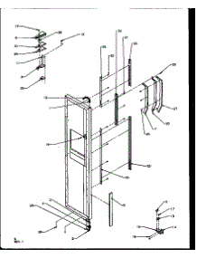 Freezer Door Hinge And Trim Parts (Sqd25nbl / P1162417wl) (Sqd25nbw / P1162417ww) (Sqd25nb2l / P1162425wl) (Sqd25nb2w / P1162425ww) (Sqd25nb2w / P1162430ww) (Sqd25nb2l / P1162430wl) parts for Amana Side-By-Side Refrigerator SQD25NB2W-P1162425WW from AppliancePartsPros.com