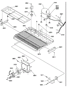 Machine Compartment parts for Amana Side-By-Side Refrigerator SQD25TW-P1190427WW from AppliancePartsPros.com