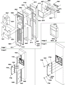 Freezer Door parts for Amana Side-By-Side Refrigerator SQD25VL-P1190430WL from AppliancePartsPros.com