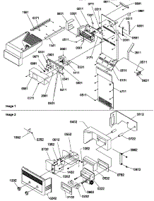 Ice Maker  /  Control Assy parts for Amana Side-By-Side Refrigerator SQD25VL-P1190430WL from AppliancePartsPros.com