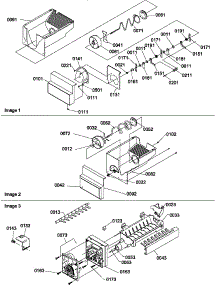 Ice Bucket Auger And Ice Maker Parts parts for Amana Side-By-Side Refrigerator SQD25VL-P1314202WL from AppliancePartsPros.com