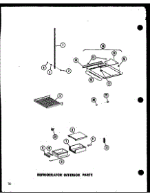 Refrigerator Interior Parts parts for Amana Side-By-Side Refrigerator SR-522E-L-P74100-10WL from AppliancePartsPros.com