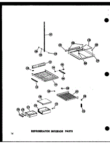 Refrigerator Interior Parts parts for Amana Side-By-Side Refrigerator SR17A-AG-P60350-2WG from AppliancePartsPros.com