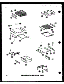 Refrigerator Interior Parts (Sr25w / P60340-75W) (Sr25w-C / P60340-75Wc) (Sr25w-Ag / P60340-75Wg) (Sr25w-A / P60340-75Wa) (Sd25w-C / P60340-76Wc) (Sd25w-A / P60340-76Wa) (Sd25w / P60340-76W) (Sd25w-Ag / P60340-76Wg) (Sr22w-C / P60340-72Wc) (Sr22w-A / P60340-72Wa) (Sr22w / P603 parts for Amana Side-By-Side Refrigerator SR17W-A-P60340-54WA from AppliancePartsPros.com
