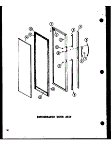 Refrigerator Door Assy (Sp19w-C / P60350-46Wc) (Sp19w / P60350-46W) (Sp19w-A / P60350-46Wa) (Sp19w-L / P60350-46Wl) (Sp19w-Ag / P60350-46Wg) (Sp17w-Ag / P60350-50Wg) (Sp17w / P60350-50W) (Sp17w-L / P60350-50Wl) (Sp17w-C / P60350-50Wc) (Sp17w-A / P60350-Wa) (Sp17w / P60350-53W) parts for Amana Side-By-Side Refrigerator SR17W-A-P60350-54WA from AppliancePartsPros.com