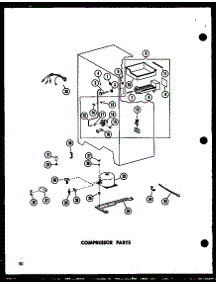 Compressor Parts (Sp19w-C / P60350-46Wc) (Sp19w / P60350-46W) (Sp19w-A / P60350-46Wa) (Sp19w-L / P60350-46Wl) (Sp19w-Ag / P60350-46Wg) (Sp17w-Ag / P60350-50Wg) (Sp17w / P60350-50W) (Sp17w-L / P60350-50Wl) (Sp17w-C / P60350-50Wc) (Sp17w-A / P60350-Wa) (Sp17w / P60350-53W) (Sp17 parts for Amana Side-By-Side Refrigerator SR17W-C-P60350-51WC from AppliancePartsPros.com