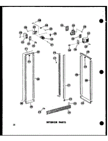 Interior Parts parts for Amana Side-By-Side Refrigerator SR19A-C-P60350-5WC from AppliancePartsPros.com