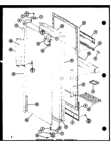 Refrigerator Door Assembly (Sr22f1 / P77000-1W) (Sr22f1-G / P77000-1Wg) (Sr22f1-C / P77000-1Wc) (Sr22f1-A / P77000-1Wa) (Sr22f1-L / P77000-1Wl) (Sr25f1-G / P77000-2Wg) (Sr25f1-L / P77000-2Wl) (Sr25f1 / P77000-2W) (Sr522f-C / P77000-3Wc) (Sr522f / P77000-3W) (Sr522f-A / P77000- parts for Amana Side-By-Side Refrigerator SR19F1-L-P77000-8WL from AppliancePartsPros.com