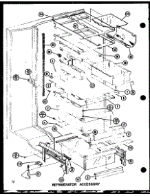 Refrigerator Accessory (Sr19g / P7745503w) (Sr19gg / P7745503wg) (Sr19gl / P7745503wl) (Sr22g / P7745501w) (Sr22gg / P7745501wg) (Sr22gc / P7745501wc) (Sr22ga / P7745501wa) (Sr22gl / P7745501wl) (Sr25gg / P7745502wg) (Sr25gl / P7745502wl) (Sr25g / P7745502w) (Sri22gg / P7745511w parts for Amana Side-By-Side Refrigerator SR19GL-P7745503WL from AppliancePartsPros.com