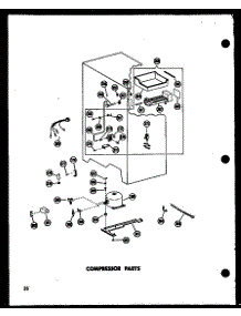 Compressor Parts (Sr25w / P60340-29W) (Sr25w-C / P60340-29Wc) (Sr25w-Ag / P60340-29Wg) (Sr25w-A / P60340-29Wa) (Sd25w-C / P60340-38Wc) (Sd25w-A / P60340-38Wa) (Sd25w / P60340-38W) (Sd25w-Ag / P60340-38Wg) (Sr22w-C / P60340-31Wc) (Sr22w-A / P60340-31Wa) (Sr22w / P60340-31W) (Sr parts for Amana Side-By-Side Refrigerator SR19W-AG-P60340-48WG from AppliancePartsPros.com