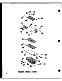 Freezer Interior Parts (Sr25w / P60340-29W) (Sr25w-C / P60340-29Wc) (Sr25w-Ag / P60340-29Wg) (Sr25w-A / P60340-29Wa) (Sd25w-C / P60340-38Wc) (Sd25w-A / P60340-38Wa) (Sd25w / P60340-38W) (Sd25w-Ag / P60340-38Wg) (Sr22w-C / P60340-31Wc) (Sr22w-A / P60340-31Wa) (Sr22w / P60340-31 parts for Amana Side-By-Side Refrigerator SR19W-C-P60340-69WC from AppliancePartsPros.com