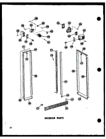 Interior Parts parts for Amana Side-By-Side Refrigerator SR19W-C-P60350-34WC from AppliancePartsPros.com