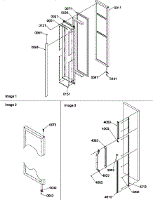 Freezer Door parts for Amana Side-By-Side Refrigerator SR20TL-P1190102WL from AppliancePartsPros.com