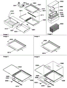 Shelves, Deli, Crisper Assemblies, & Accessories parts for Amana Side-By-Side Refrigerator SR20TL-P1190102WL from AppliancePartsPros.com