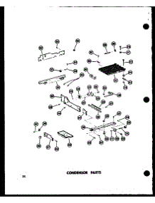 Condensor Parts parts for Amana Side-By-Side Refrigerator SR22A-P60350-8W from AppliancePartsPros.com