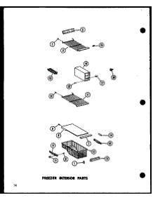 Freezerinterior Parts parts for Amana Side-By-Side Refrigerator SR22B-L-P73320-42WL from AppliancePartsPros.com