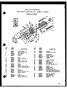 8 Cube Compact Ice Maker parts for Amana Side-By-Side Refrigerator SR22D-P73900-13W from AppliancePartsPros.com