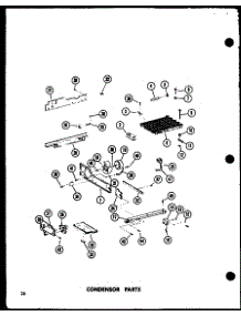 Condensor Parts parts for Amana Side-By-Side Refrigerator SR22E-A-P74100-3WA from AppliancePartsPros.com