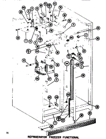 Functional Parts (Ref / Frz) parts for Amana Side-By-Side Refrigerator SR22F1-P7700001W from AppliancePartsPros.com