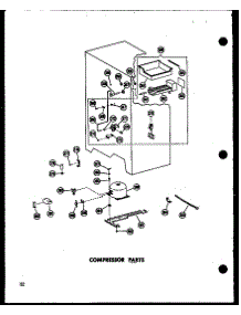 Compressor Parts (Sr25n-1-C / P60230-73Wc) (Sr25n-1-A / P60230-73Wa) (Sr25n-1 / P60230-73W) (Sr25n-1-Ag / P60230-73Wg) (Sd25n-1 / P60230-74W) (Sd25n-1-C / P60230-74Wc) (Sd25n-1-Ag / P60230-74Wg) (Sd25n-1-A / P60230-74Wa) (Spn22n / P60230-16W) (Spn22n-C / P60230-16Wc) (Spn22n parts for Amana Side-By-Side Refrigerator SR22N-1-C-P60230-70WC from AppliancePartsPros.com