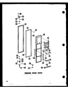 Freezer Door Parts (Sr25w / P60340-75W) (Sr25w-C / P60340-75Wc) (Sr25w-Ag / P60340-75Wg) (Sr25w-A / P60340-75Wa) (Sd25w-C / P60340-76Wc) (Sd25w-A / P60340-76Wa) (Sd25w / P60340-76W) (Sd25w-Ag / P60340-76Wg) (Sr22w-C / P60340-72Wc) (Sr22w-A / P60340-72Wa) (Sr22w / P60340-72W) ( parts for Amana Side-By-Side Refrigerator SR22W-AG-P60340-72WG from AppliancePartsPros.com