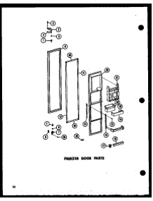 Freezer Door Parts (Sr25w-C / P73320-17Wc) (Sr25w-A / P73320-17Wa) (Sr25w-Ag / P73320-17Wg) (Sr25w / P73320-17W) (Sr25w-L / P73320-17Wl) (Sd25w-C / P73320-18Wc) (Sd25w / P73320-18W) (Sd25w-A / P73320-18Wa) (Sd25w-L / P73320-18Wl) (Sd25w-Ag / P73320-18Wg) (Sr22w-C / P73320-20Wc parts for Amana Side-By-Side Refrigerator SR22W-C-P73320-20WC from AppliancePartsPros.com