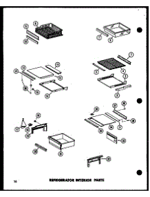 Refrigerator Interior Parts parts for Amana Side-By-Side Refrigerator SR25B-A-P73320-38WA from AppliancePartsPros.com