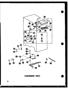 Compressor Parts (Esr17n / P60230-3W) (Esr17n-Ag / P60230-3Wg) (Esr17n-C / P60230-3Wc) (Esr17n-A / P60230-3Wa) (Esr22n-A / P60230-10Wa) (Esr22n-C / P60230-10Wc) (Esr22n-Ag / P60230-10Wg) (Esr22n / P60230-10W) (Sr25n-1-C / P60230-81Wc) (Sr25n-1-A / P60230-81Wa) (Sr25n-1 / P6023 parts for Amana Side-By-Side Refrigerator SR25N-1-A-P60230-73WA from AppliancePartsPros.com
