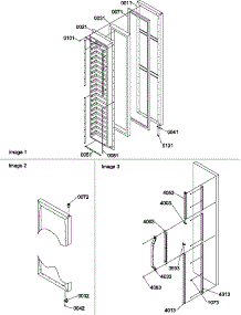 Freezer Door parts for Amana Side-By-Side Refrigerator SR25TE-P1194002WE from AppliancePartsPros.com
