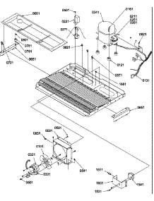 Machine Compartment parts for Amana Side-By-Side Refrigerator SR25TW-P1194002WW from AppliancePartsPros.com