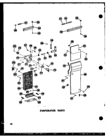 Evaporator Parts (Sr25w-C / P60340-43Wc) (Sr25w / P60340-43W) (Sr25w-Ag / P60340-43Wg) (Sr25w-A / P60340-43Wa) (Sd25w-C / P60340-51Wc) (Sd25w / P60340-51W) (Sd25w-Ag / P60340-51Wg) (Sd25w-A / P60340-51Wa) (Sr22w-Ag / P60340-45Wg) (Sr22w / P60340-45W) (Sr22w-A / P60340-45Wa) (S parts for Amana Side-By-Side Refrigerator SR5-17N-P60340-42WC from AppliancePartsPros.com