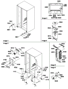 Drain System, Rollers, And Evaporator Assy parts for Amana Side-By-Side Refrigerator SR520TW-P1310101WW from AppliancePartsPros.com