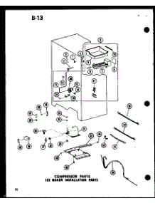 Compressor Parts Ice Maker Installation Parts parts for Amana Side-By-Side Refrigerator SR522E-1-G-P74870-25WG from AppliancePartsPros.com