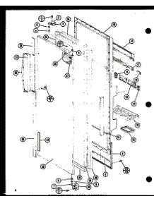 Refrigerator Door Assembly (Sr19f1 / P77000-8W) (Sr19f1-G / P77000-8Wg) (Sr19f1-L / P77000-8Wl) parts for Amana Side-By-Side Refrigerator SR522F-A-P77000-3WA from AppliancePartsPros.com