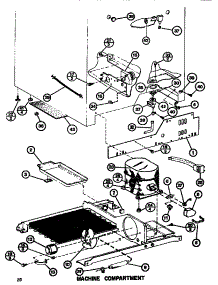 Machine Compartment parts for Amana Side-By-Side Refrigerator SR522F-P7700003W from AppliancePartsPros.com