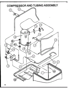 Compressor And Tubing Assembly (Srcf24u01d / P1100001c) (Srcf30u01d / P1100002c) (Srcf36u01d / P1100003c) (Srcf42u01d / P1100004c) (Srcf42u01e / P1100010c) (Srcf42u01f / P1100013c) parts for Amana Central Air Conditioner SRCF24U01D/P1100001C from AppliancePartsPros.com