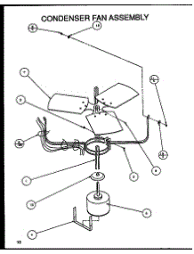 Condenser Fan Assembly (Srcf24u01d / P1100001c) (Srcf30u01d / P1100002c) (Srcf36u01d / P1100003c) (Srcf42u01d / P1100004c) (Srcf42u01e / P1100010c) (Srcf42u01f / P1100013c) parts for Amana Central Air Conditioner SRCF24U01D/P1100001C from AppliancePartsPros.com