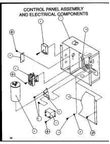 Control Panel Assembly And Electrical Components (Srcf48u01d / P1100005c) (Srcf48u01e / P1100011c) (Srcf48u03d / P1100006c) (Srcf48u03e / P1100012c) (Srcf60u01d / P1100007c) (Srcf60u03d / P1100008c) parts for Amana Central Air Conditioner SRCF24U01D/P1100001C from AppliancePartsPros.com