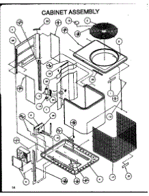 Cabinet Assembly (Srcf48u01d / P1100005c) (Srcf48u01e / P1100011c) (Srcf48u03d / P1100006c) (Srcf48u03e / P1100012c) (Srcf60u01d / P1100007c) (Srcf60u03d / P1100008c) parts for Amana Central Air Conditioner SRCF48U01E/P1100011C from AppliancePartsPros.com