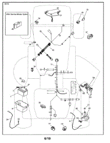 Electrical parts for Husqvarna Front-Engine Lawn Tractor SRD17530-280022 from AppliancePartsPros.com