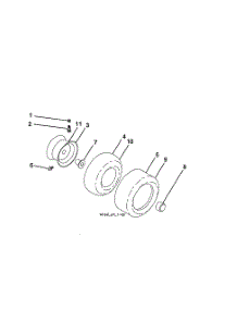 Wheels & Tires parts for Husqvarna Front-Engine Lawn Tractor SRD17530-280022 from AppliancePartsPros.com