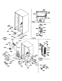 Drain, Rollers And Evap. Assembly parts for Amana Side-By-Side Refrigerator SRD20S4L-P1190810WL from AppliancePartsPros.com