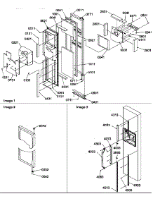Freezer Door parts for Amana Side-By-Side Refrigerator SRD20TPE-P1190811WE from AppliancePartsPros.com