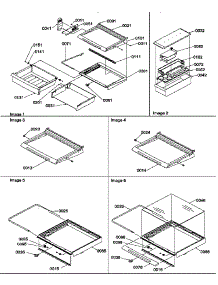 Deli, Shelf, And Crisper Assemblies parts for Amana Side-By-Side Refrigerator SRD20TPE-P1190811WE from AppliancePartsPros.com