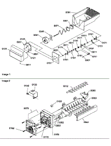 Ice Bucket Auger And Ice Maker Parts parts for Amana Side-By-Side Refrigerator SRD20TPE-P1190811WE from AppliancePartsPros.com