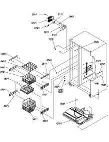 Freezer Shelves And Lights parts for Amana Side-By-Side Refrigerator SRD22S5E-P1190304WE from AppliancePartsPros.com