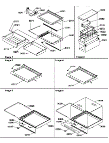 Deli, Shelf, And Crisper Assemblies parts for Amana Side-By-Side Refrigerator SRD22TPSE-P1190309WE from AppliancePartsPros.com